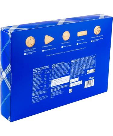 M&S Scottish All Butter Shortbread Selection 450g | toffee shortbread round shortbread triangle shortbread round shortbread finger chocolate chunk shortbread - Buy Online on GoSupps.com