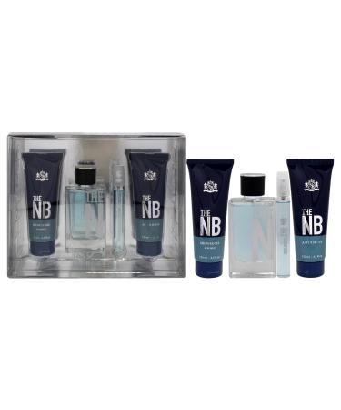 Prestige The New Brand by New Brand for Men - 4 Pc Gift Set 3.3oz EDT Spray 4.3oz Shower Gel 4.3oz After Shave 0.5oz EDT Spray