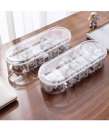 Storage Box Portable Cable Storage Box Transparent Plastic Data Line Storage Container - Buy Online on GoSupps.com