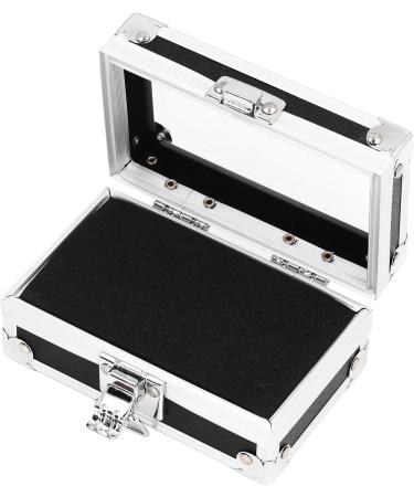 Nail Drill Bits Container Locking Design Nail Drill Bits Holder Clear Dustproof Flip Cover Multi-Hole for Technician for Salon (Black) - Buy Online on GoSupps.com