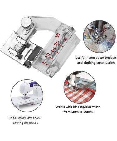 HONEYSEW Adjustable Bias Binder Foot for Singer, Brother, Janome, Toyota & More Sewing Machines - Buy Online on GoSupps.com