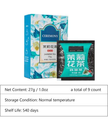 Herbal Tea 9 Count Jasmine Floral Aroma Tea Independent Sugar Free Jasmine Tea Bag - Buy Online on GoSupps.com