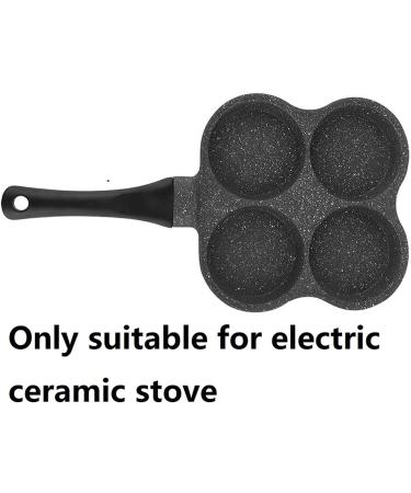 WIPPWER Saucepan 4-Hole Pancake Omelet Eggs Pan Frying Pot Breakfast Maker Kitchen Utensil Saucepan Cookware Wok - Buy Online on GoSupps.com