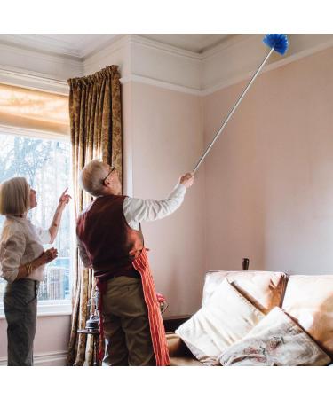 Spider Web Duster Extendable Spiderweb Cleaning Brush with Long - Spider Web Remover for Cleaning Ceiling Fan High Ceiling Blinds Furniture & Cars Frifer - Buy Online on GoSupps.com