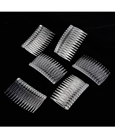 Pangda 10-Piece Clear Hair Combs - Bridal Wedding Veil Combs for Women - Fine Hair Styling Accessories - Buy Online on GoSupps.com