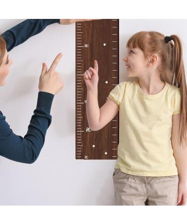 Wooden Ruler Growth Chart for Kids Toddlers with Accurate Markings Durable Walnut Wood Easy Installation Unique Decoration Versatile Application - Buy Online on GoSupps.com