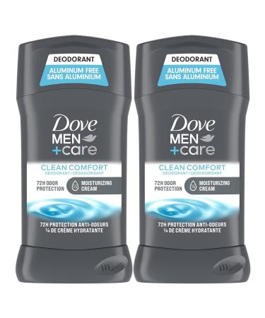 Dove Men+Care Deodorant Clean Comfort - 3 oz Pack of 2 Clean Comfort 3 Ounce (Pack of 2) - Buy Online on GoSupps.com