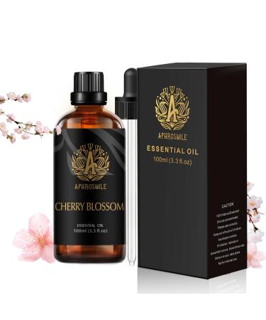 Aromatherapy Cherry Blossom Essential Oil for Air Freshener 100% Pure Cherry Blossom Essential Oil for Soap Making Aromatherapy Cherry Blossom Oil for Diffuser 100ml Pure Cherry Blossom Oil