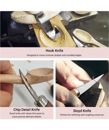 Wood Whittling Kit for Adults and Kids - 3 Carving Knives, 8 Basswood Blocks, Gloves - Beginners Wood Carving Set - Buy Online on GoSupps.com