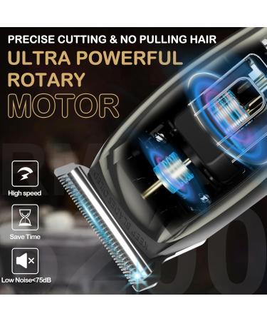 BIARCE Beard Trimmer for Men Adjustable Electric Hair Trimmer with 5 Limit Combs Hair Clippers Cordless Rechargeable Hair Trimmers Kit for Home Use Silver Model B - Buy Online on GoSupps.com