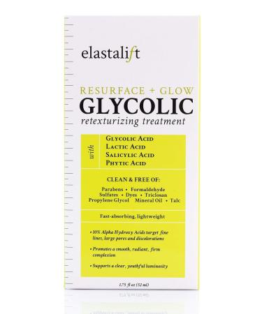 Elastalift Resurfacing Glycolic Acid Facial Peel Serum - Anti-Aging Dark Spot Corrector Reduce Pores & Fine Lines Even Skin Tone - 1.75 Fl Oz - Buy Online on GoSupps.com