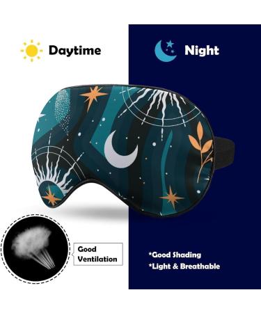 Buy Soft Sleeping Mask with Adjustable Strap - Sun Moon Clouds Stars Eye Mask for Comfortable Sleep - Buy Online on GoSupps.com