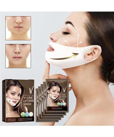 Masque V Line Masque Lifting visage V-line Masque Masque Resserrant en V Masque de levage pour le Visage V Lifting Masque Masque R ducteur Double Menton Hydratant Anti-rides et Anti- ge 5PC - Buy Online on GoSupps.com