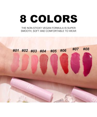 3 Pcs Plumping Lip Gloss Set - Glass Shine Moisturizing Lipstick Hydrating Tinted Balm for Non-Sticky High Shine Color (Colors 04 05 08 - Buy Online on GoSupps.com