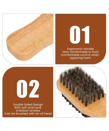 Sonew 3-Piece Wooden Beard Brush Set - Double-Sided Solid Wood Grooming with Pig Bristles for Perfect Beard Styling - International Shipping Available - Buy Online on GoSupps.com