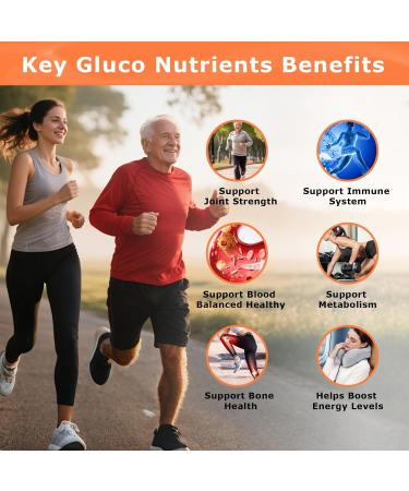 Gluco Blood Balance Capsule - Natural Healthy Glucoplus Supplement Gluco Revive Capsules for Support Metabolism Antioxidants and Maintain Energy with Berberine Bitter Melon Cinnamon (60 Capsules) - Buy Online on GoSupps.com
