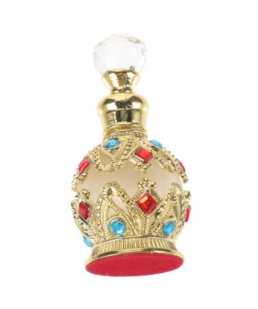 Kisangel perfume bottle refillable scent bottle essential oil bottle fragrance bottle vintage perfume jar mini spray bottle travel size perfume refill bottle sample holder portable Glass