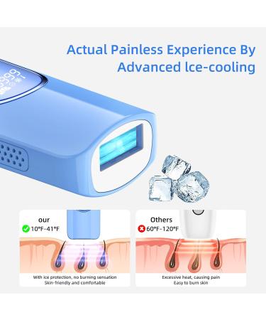 PIEEF Ice Cooling Hair Removal Epilator for Women At Home Hair Remover Device for Facial Bikini Whole Body Use Purple Fj-cp-07-purple - Buy Online on GoSupps.com