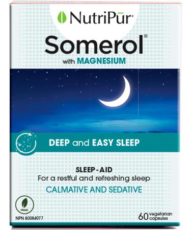 Nutripur Somerol - Sleep Aid 60 vegetarian capsules - Buy Online on GoSupps.com