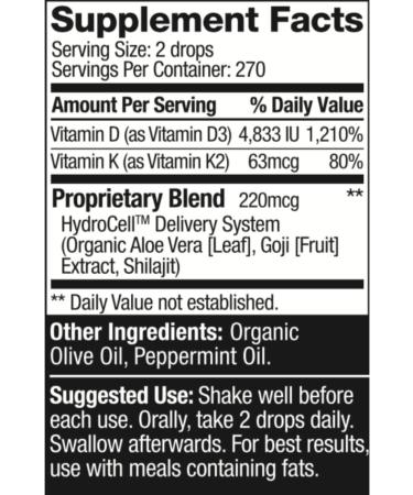 Surthrival Vitamin D3+K2 Daylight Concentrate | 0.5 oz | Supports Immune, Cardiovascular & Bone Health - Buy Online on GoSupps.com