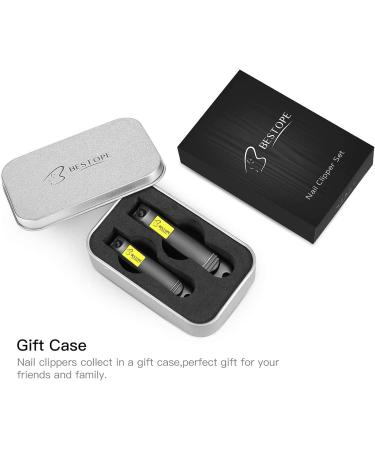 Stainless Steel Nail Clippers Set for Men & Women - 2PCs Sturdy Fingernails & Toenails Cutter Kit - 2 Count - Buy Online on GoSupps.com