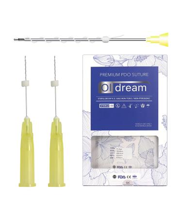 Oldream Pcl Threads Eye Lift for Eyes  Mono Screw Type  B-Type  30G25MM  20pcs Pcl Threads for Eyes