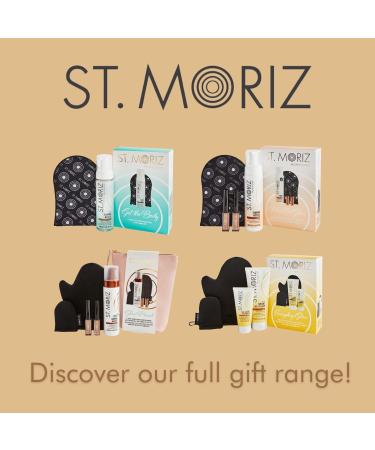 St. Moriz Pout & Glow Gift Set - Professional Medium Tanning Mousse (200ml) Includes Nude Shimmer Lip Gloss, Liquid Highlighter, & Velvet Tanning Mitt - Buy Online on GoSupps.com