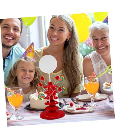 HOLIDYOYO pp lollipop holder desktop lollipop holder lollipops stand plastic lollipop rack red - Buy Online on GoSupps.com