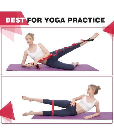 Resistance Bands Set for Women - Non-Elastic Yoga Strap & 5 Levels of Resistance for Home Gym - Ideal for Stretching & Physical Therapy - Buy Online on GoSupps.com