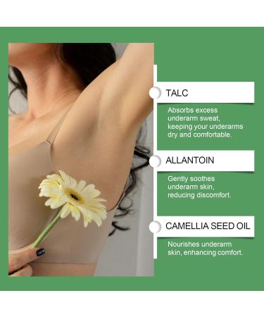  Generisch Antiperspirant powder 50g absorbs perspiration for underarms against sweating in hot weather suitable for women men travel business conferences - Buy Online on GoSupps.com