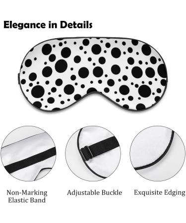 Chaotic Black Dots Sleep Mask for Women | Adjustable Eye Shades Cover with Elastic Strap - Perfect for Sound Sleep - Buy Online on GoSupps.com