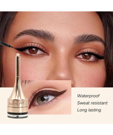 LXZJJM Waterproof 2-in-1 Deluxe Brow Pomade & Eyeliner Gel - Long-lasting Natural Brow Definition Eyebrow & Eyeliner Makeup Set Net content 6.4g/0.23 oz. (02#Brown) - Buy Online on GoSupps.com