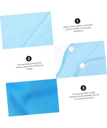 Gatuida 6th Women's Polarfleece Menstrual Pads | Eco-Friendly Coal Fabric Insoles | Best Hygiene Pillows & Slip Inserts - Shop Internationally - Buy Online on GoSupps.com