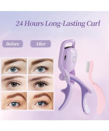 Denabuty Heated Eyelash Curler - Rechargeable Electric Curler with 3 Modes & Silicone Comb for Long-Lasting Natural Curls | Portable Professional Beauty Tool - Buy Online on GoSupps.com