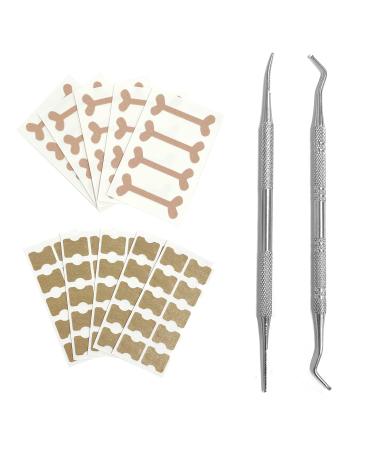 (70+2) Ingrown Nail Tools Ingrown Pedicure Tools Ingrown Stickers Professional Manicure Kits Paronychy Correctors Foot Care Tools