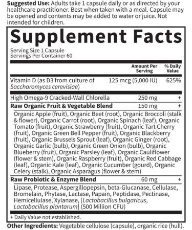 Garden of Life Vitamin Code RAW D3 5000 IU - 60 Vegetarian Capsules for Immune Support - Buy Online on GoSupps.com