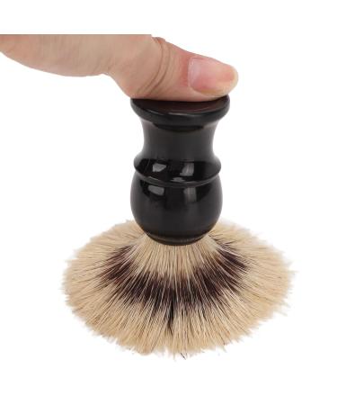 Razor Brush for Men | Comfortable Beard Foam Brush with Curved Handle | Home Salon Cleaning & Facial Care Tool - Buy Online on GoSupps.com