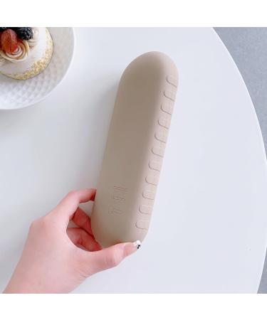 Portable Silicone Waterproof Makeup Brush Holder for Women - Stylish Champagne Organizer for Travel & Home - Buy Online on GoSupps.com