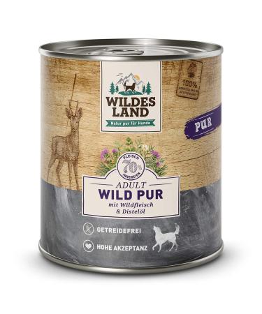 Wildes Land Wet Dog Food Venison Flavour 6 x 800g