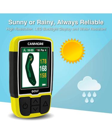 Canmore HG200 Plus Golf GPS & Case - 41 000 Pre-Installed Courses Easy-to-Read Color Water-Repellent Design - Buy Online on GoSupps.com