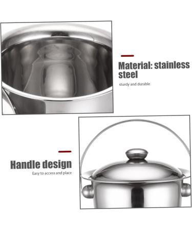 Chamber Pot with Lid 3.3L Stainless Steel Bedside Commode Bucket Potable Spittoon Metal Bedpan Urine Pots for Kids Adults Elder Patient Home Camping Car Travel - Buy Online on GoSupps.com