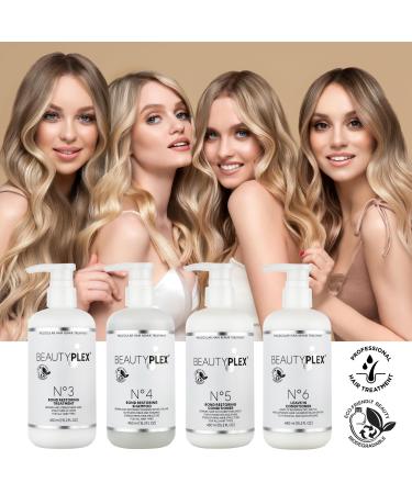 Beautyplex No 6 Leave-In Conditioner | Molecular Hair Repair Treatment | Nourishing Hair Mask for Strength Moisture & Frizz Control - 450ml (15.2 oz - Buy Online on GoSupps.com