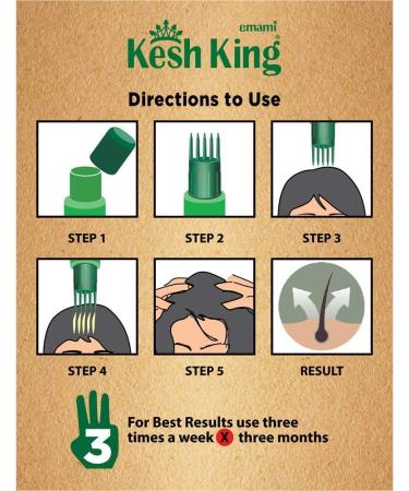 KESH KING Cheveux huile - 100ml + 20% suppl mentaire (pack de 3) - Buy Online on GoSupps.com