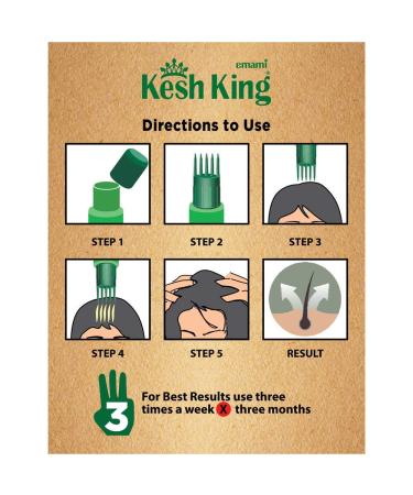 Buy Kesh King Hair Oil 100ml + 20% Extra (Pack of 3) - Natural Hair Growth Oil for Stronger Healthier Hair Worldwide - Buy Online on GoSupps.com