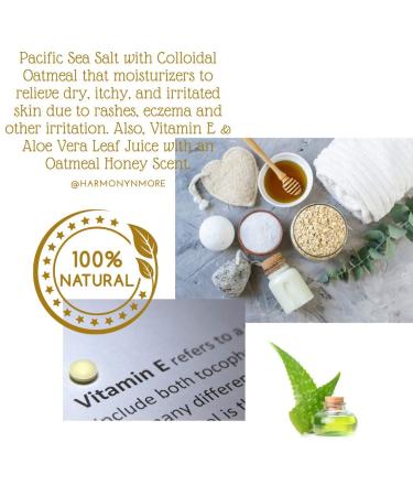 Kids Oatmeal Honey Bath Salt Soak with Pacific Sea Salt - Gentle & Nourishing for Young Skin - Tub Time Foaming Bath - Buy Online on GoSupps.com