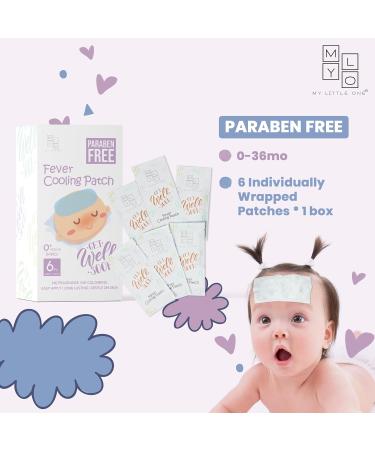 Mylo Get Well Soon Paraben-Free Fever Cooling Patch - 6 Cooling Gel Sheets for Babies 0-36 Months | International Shipping - Buy Online on GoSupps.com