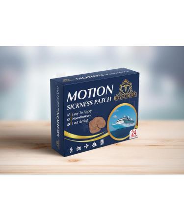 Motion Sickness Patch | Fast Relief from Nausea & Dizziness | 24 Patches for Travel Cruise & Vertigo Relief - Buy Online on GoSupps.com