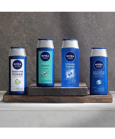 Nivea Men Strong Power Shampoo - Silicone-Free Microplastic-Free Marine Minerals pH-Optimized (250 ml) - Best Hair Care for Men - Buy Online on GoSupps.com