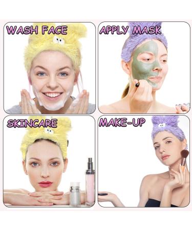 KASESSS 2 Pieces Skincare Headband Dorky Makeup Headband Fleece Headband for Washing Face Spa Headband Cartoon Cute Hair Accessories Elastic Headbands for Women Girls Shower Beauty Yoga Sports - Buy Online on GoSupps.com