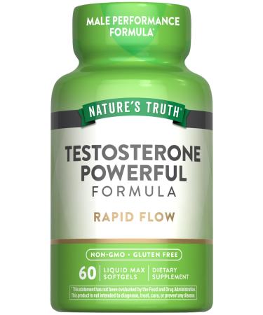 Nature's Truth Testosterone Supplement for Men | 60 Softgels | Non-GMO and Gluten Free Formula